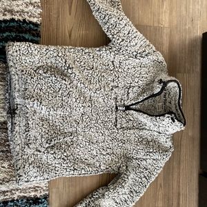 Fluffy PINK Sweatshirt (Gray)